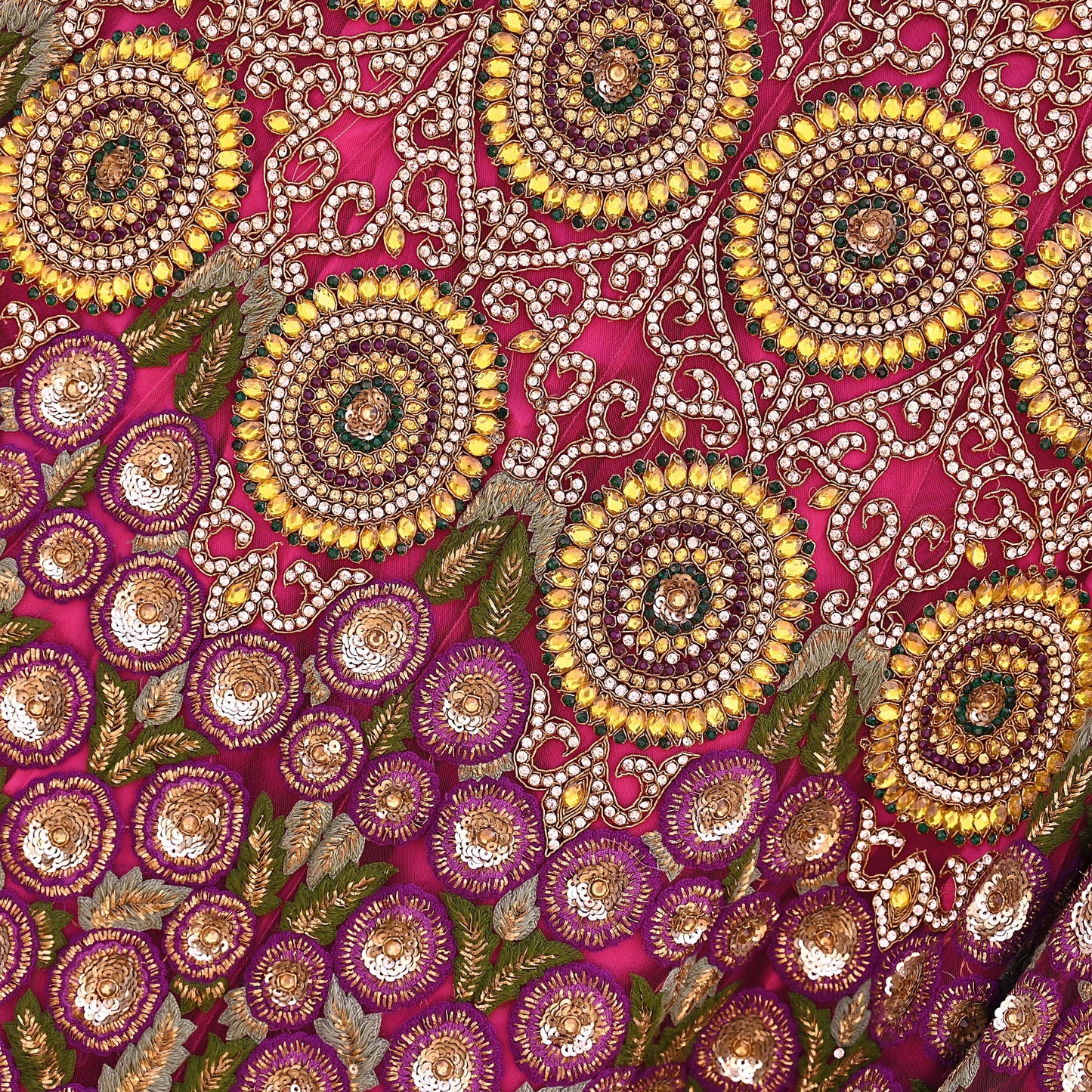 Indian Heavy Wedding pink Net/Mesh Hand Embroidered Lehenga/Skirt Designer By Manish Malhotra Bridal Wear Zardozi/ Dabka