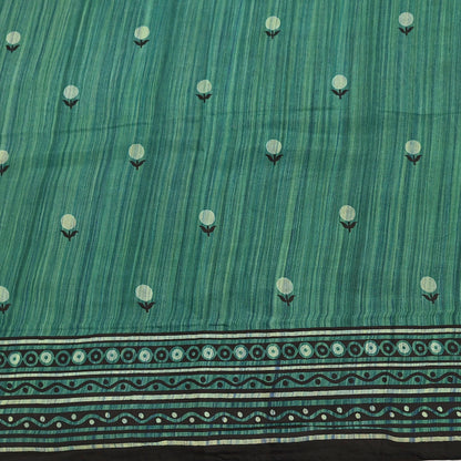 Indian Vintage Sari Green & Purple 100% Pure Silk Printed Sarees 5yd Craft Fabric Sewing Soft Dress Making Floral Quilting Crafting Upcycle