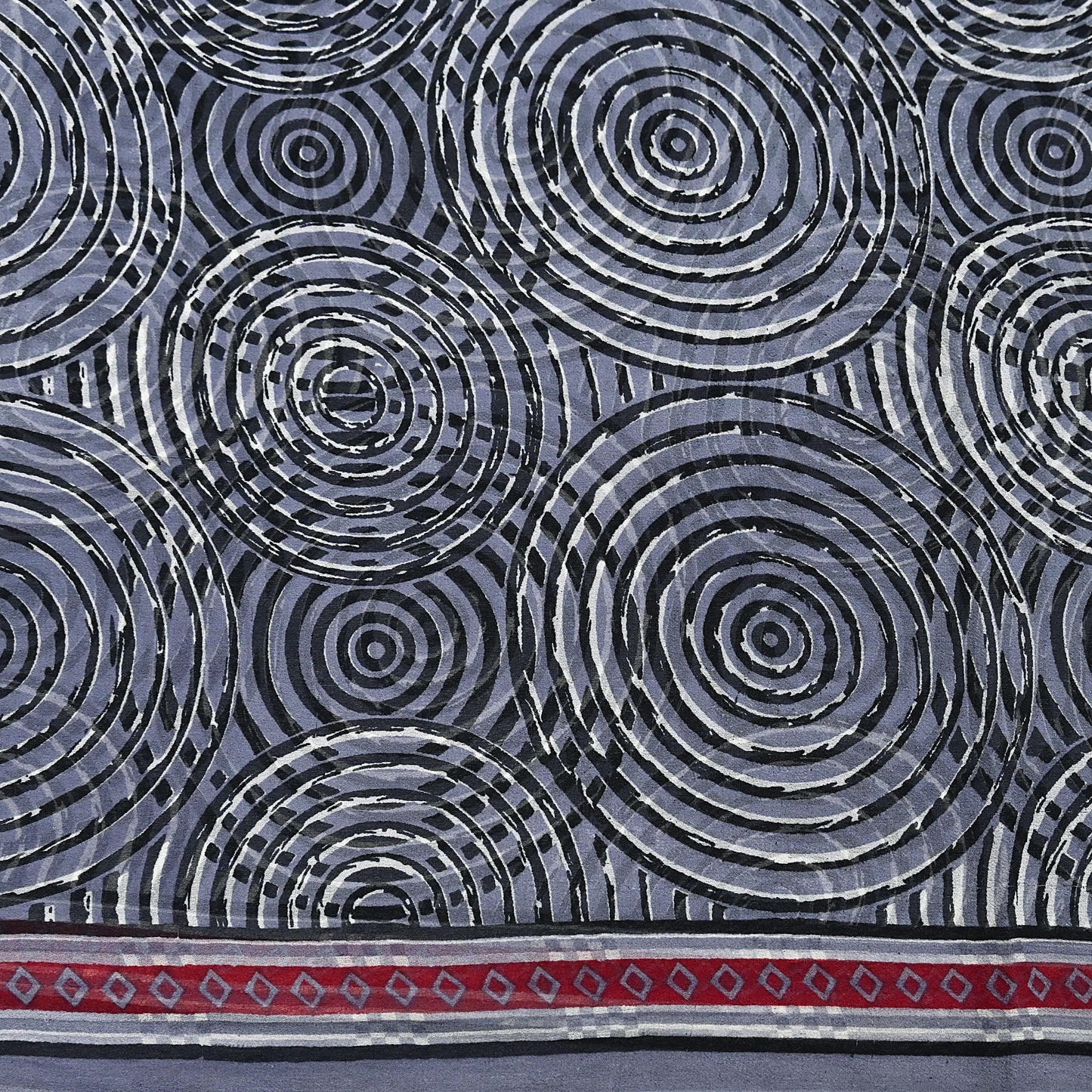 Indian Vintage Black & Gray Saree 100% Pure Georgette Silk Printed Sari Sewing 6yd Craft Fabric Dress Designing for Dress making