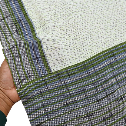 Indian Vintage Ivory Dupatta Long Stole Pure Crepe silk Printed Dupatta Veil Scarves soft Boho Wrap Dressmaking Stripes