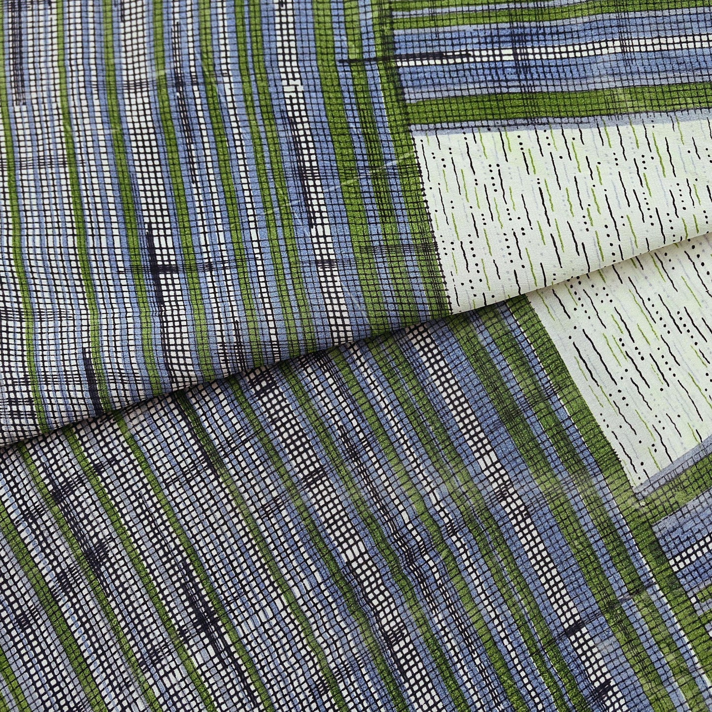 Indian Vintage Ivory Dupatta Long Stole Pure Crepe silk Printed Dupatta Veil Scarves soft Boho Wrap Dressmaking Stripes