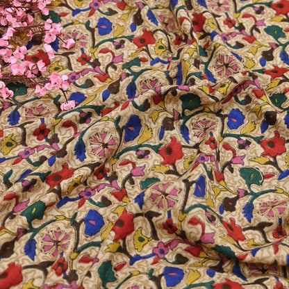 Vintage Kashmiri Aari Embroidery Shawl Beige Pure Wool Wrap Handcrafted Chain Stitch Kashida Stole Christmas Gift for Her