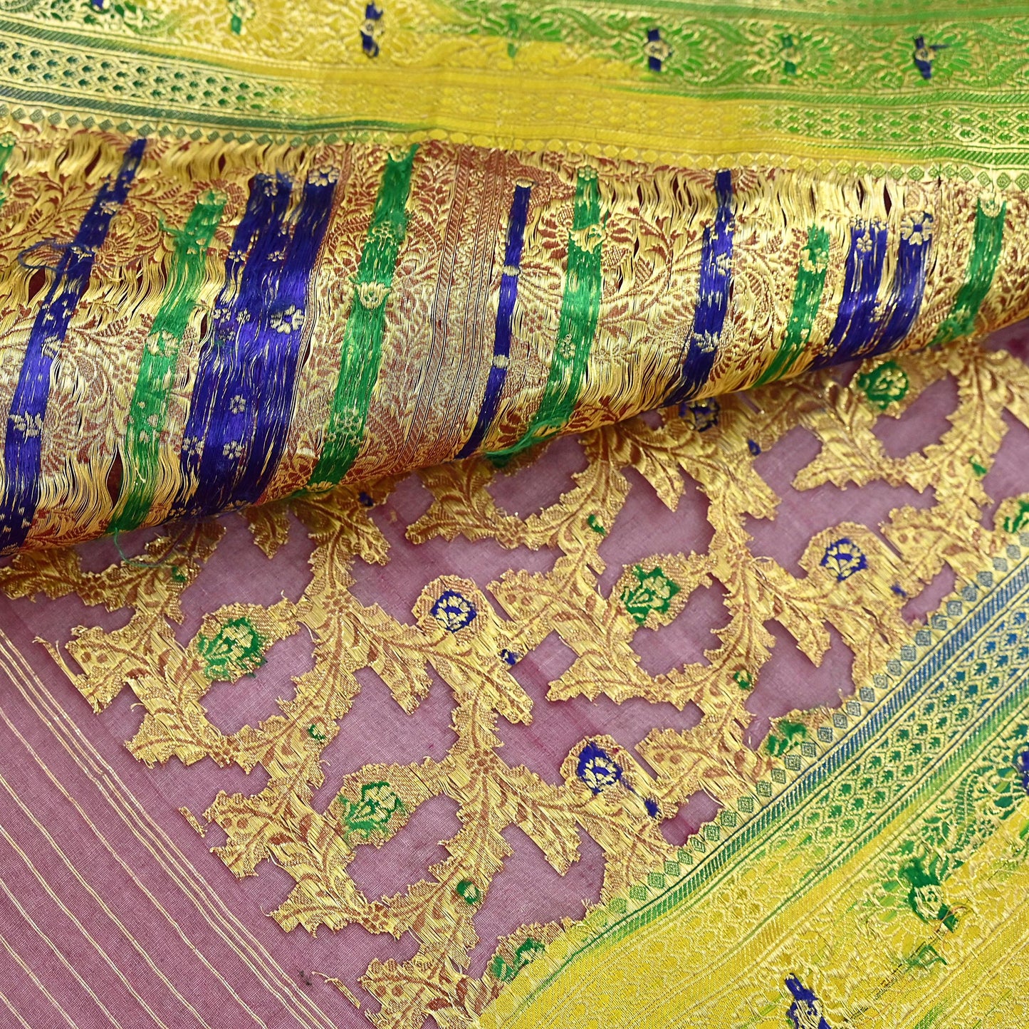 Indian Vintage Sari Heavy Maroon Pure Organza Silk Woven Brocade Banarasi Sarees Zari 5Yd Ethnic Fabric Dress Making Wedding Sarees