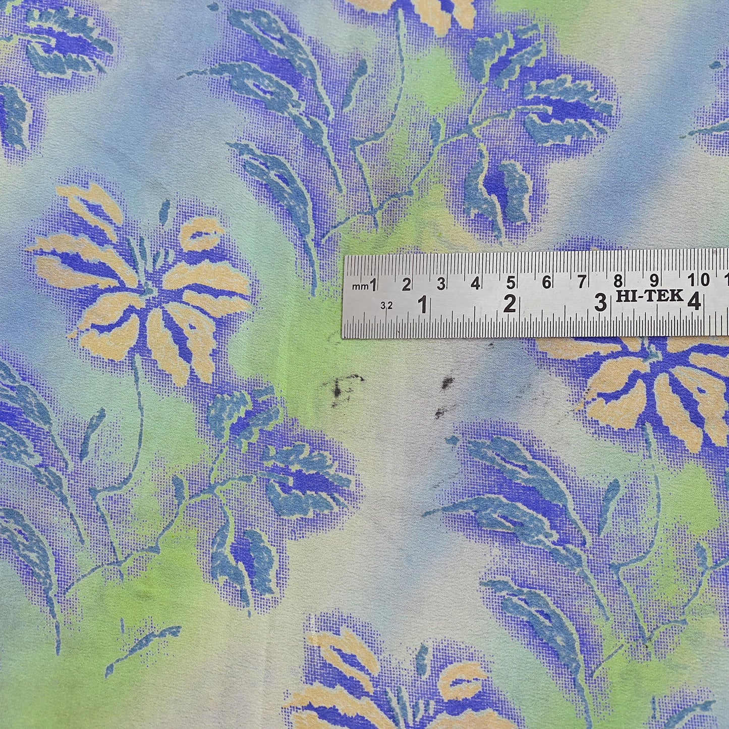 Indian Vintage Sari Green Pure Crepe Silk Printed Sarees 5yd Sewing Floral Soft Craft Fabric Wrap Dress Making Crafting Quilting Upcycle