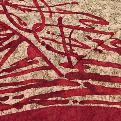 Indian Vintage Sari Pure Georgette Silk Printed Sarees 6Yd Craft Fabric Sewing Quilting Dress making Crafting Dress Designing