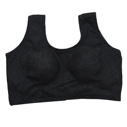 Indian New Black Georgette Embroidered sleeveless Padded Blouse/Top/Crop Party wear Bollywood Blouse