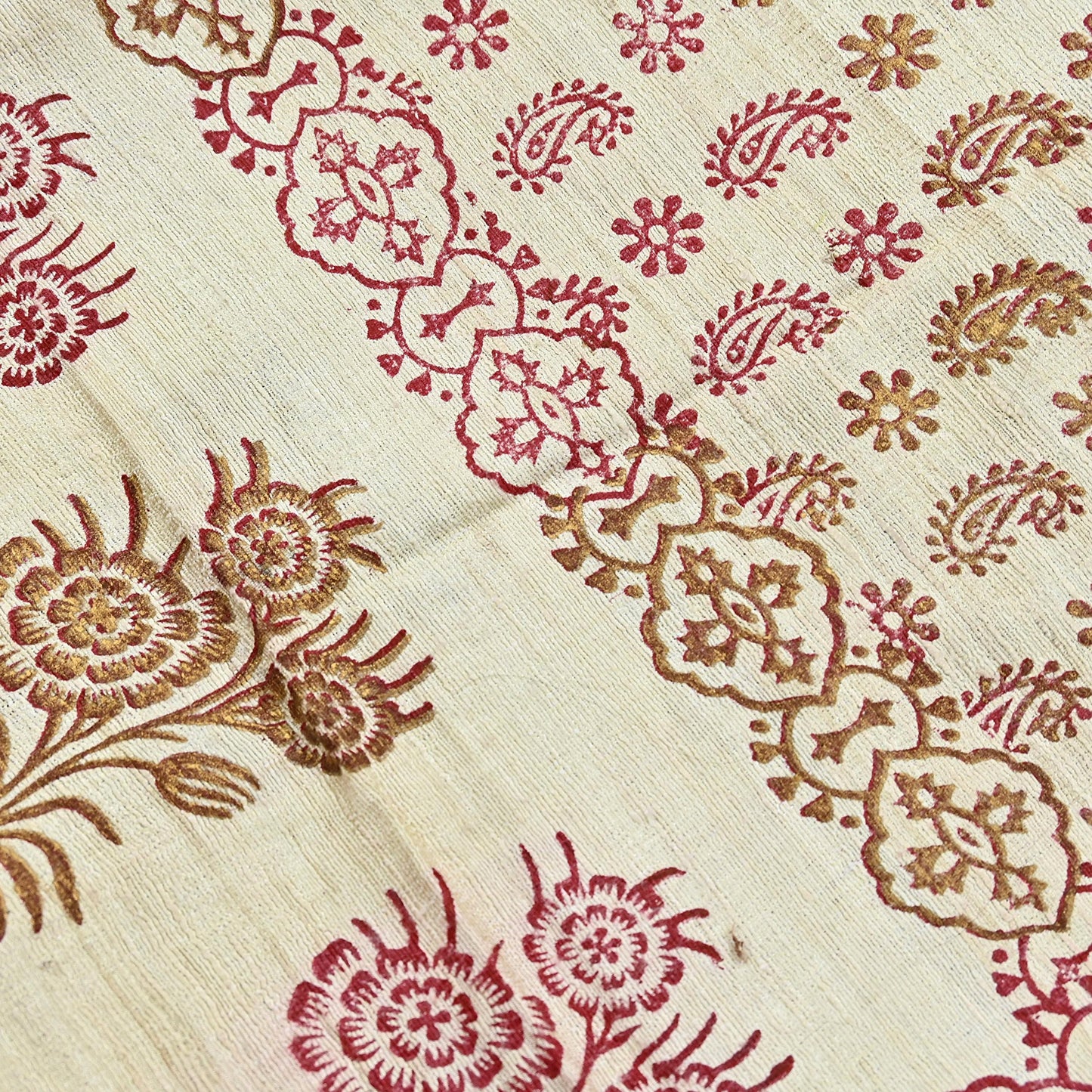 Indian Vintage Ivory Dupatta Long Stole 100% Pure Khadi Silk Hand Woven/ Painted Indian Scarves Veil Scarf Wrap Hippie Fringes