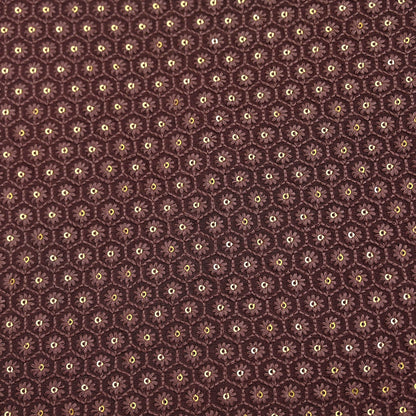 Indian Vintage Dupatta Brown Long Stole Pure Georgette Silk Embroidered Scarves Veil Hijab Floral
