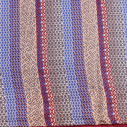 Indian Vintage Multi Pure Silk Printed Saree 5Yards Soft Floral Fabric for Dressmaking, Quilting, Crafting, Sewing, Dress Making