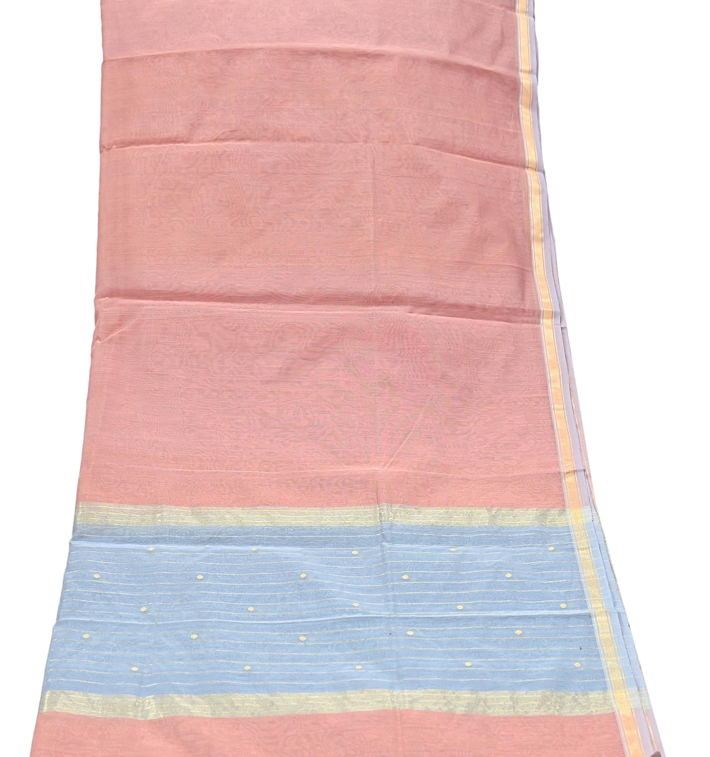 Indian Vintage Dupatta Long Stole Hand Woven Chanderi Scarves Veil Zari Soft Scarf Wrap Boho