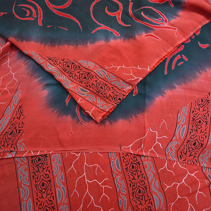 Indian Vintage Sari Pure Georgette Silk Printed Sarees 5Yd Craft Fabric Sewing Quilting Dress making Crafting Dress Designing