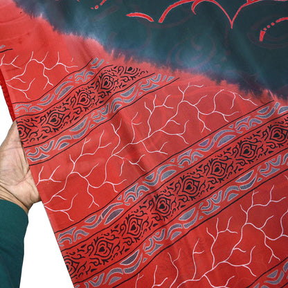 Indian Vintage Sari Pure Georgette Silk Printed Sarees 5Yd Craft Fabric Sewing Quilting Dress making Crafting Dress Designing