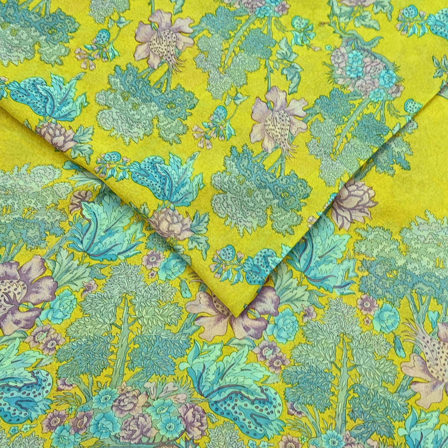 Indian Vintage Green Saree 100% Pure Georgette Silk Printed Sari Sewing 5yd Craft Fabric Dress Designing for Dress making