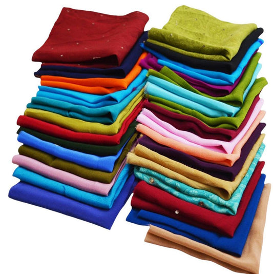 Lot Of 25 Vintage Silk Recycle 100% Pure Silk Remnants Silk Fabric Scraps Vintage Fabrics Craft Fat Quarters Multi colors Easter egg dyeing