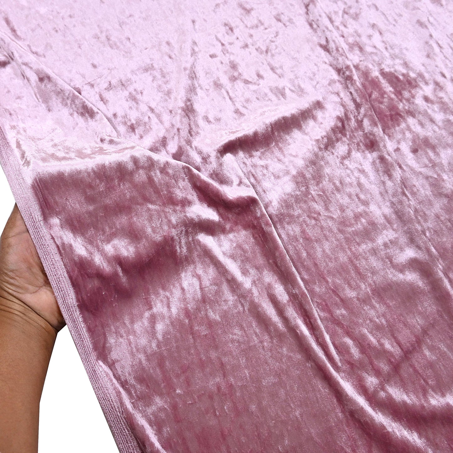 Indian New Pink Velvet solid Design Fabric Crafting Quilting Dress making Crafting soft