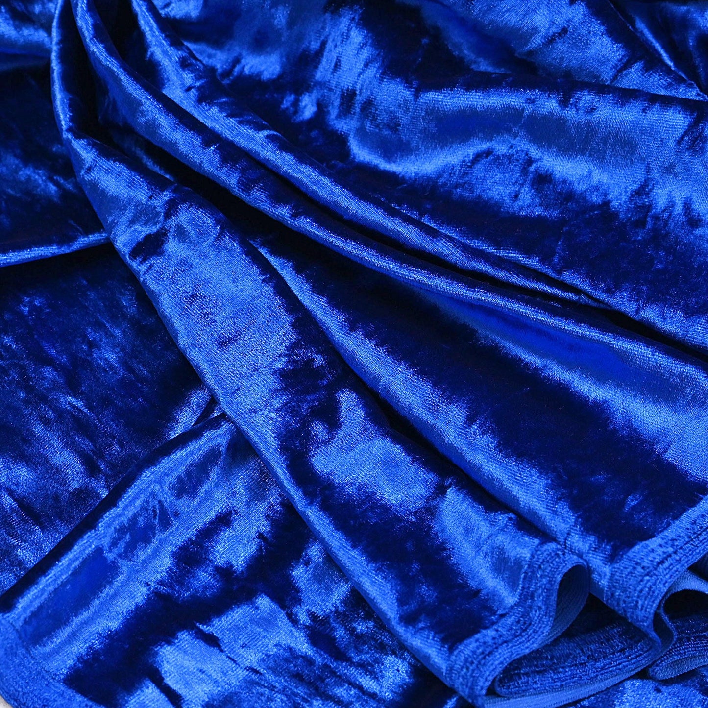 Indian New Royal Blue Velvet solid Design Fabric Crafting Quilting Dress making Crafting soft