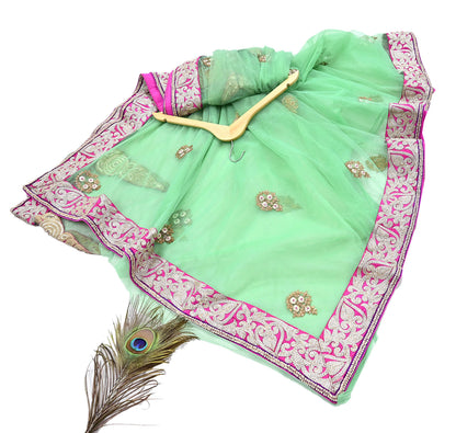 Indian New Heavy Sari Green Net/Mesh Hand Embroidered Designer Manish Malhotra Sarees 6Yd Ethnic Zardozi/Dabka Zari With Blouse Fabric