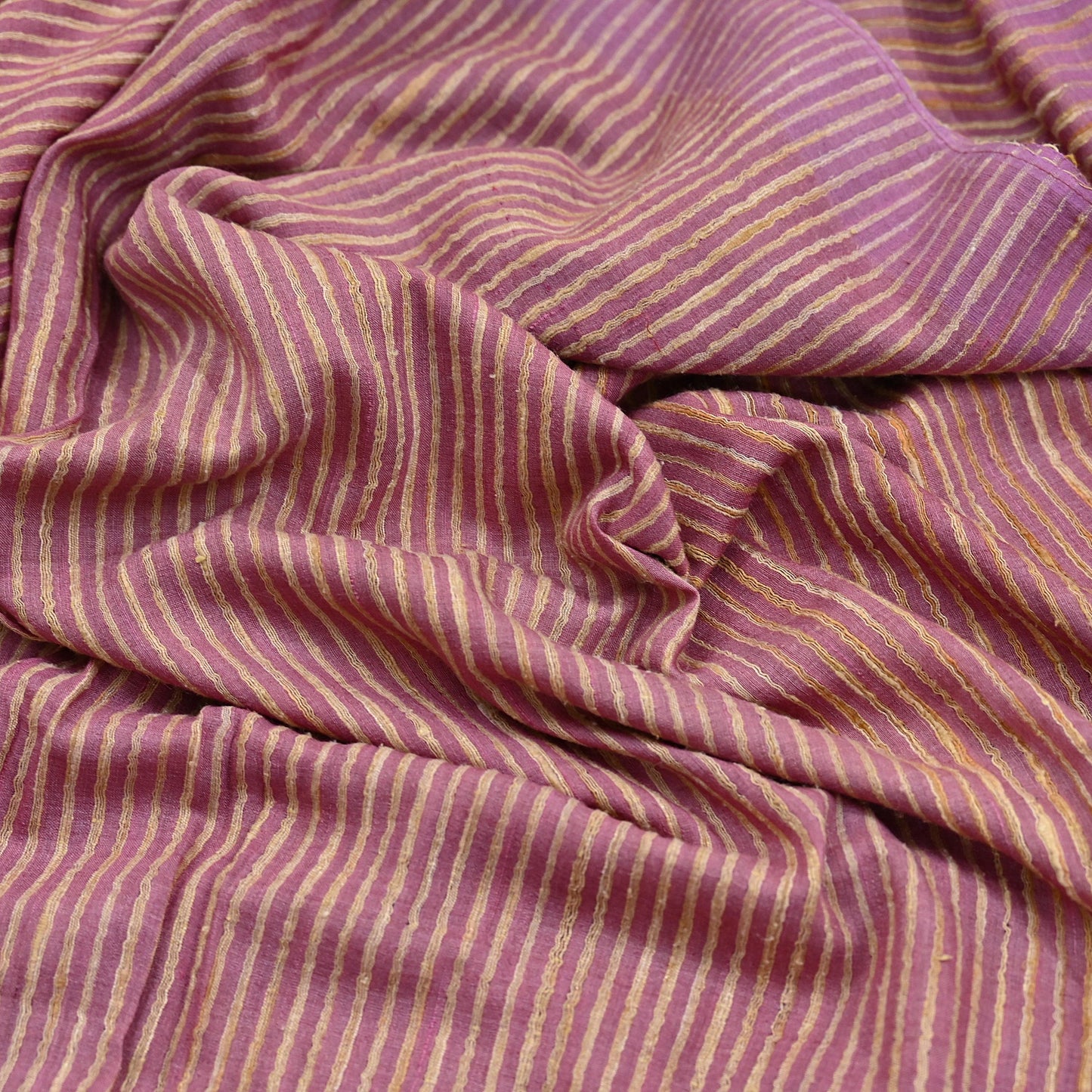 Indian Vintage Heavy Sari Pink Pure Khadi Silk Handloom Saree Craft Fabric 5yd Ethnic Wear Dress making For Crafting Quilting