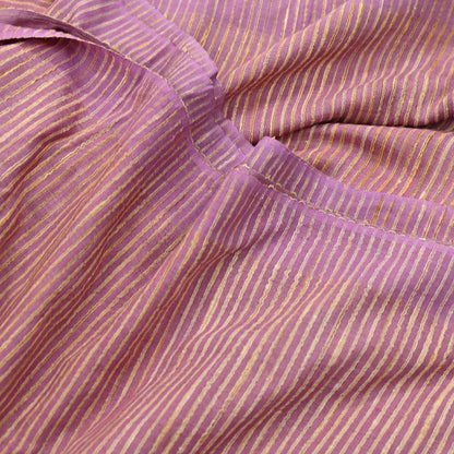 Indian Vintage Heavy Sari Pink Pure Khadi Silk Handloom Saree Craft Fabric 5yd Ethnic Wear Dress making For Crafting Quilting