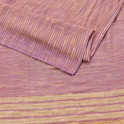 Indian Vintage Heavy Sari Pink Pure Khadi Silk Handloom Saree Craft Fabric 5yd Ethnic Wear Dress making For Crafting Quilting
