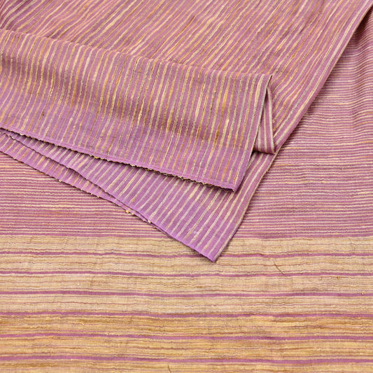 Indian Vintage Heavy Sari Pink Pure Khadi Silk Handloom Saree Craft Fabric 5yd Ethnic Wear Dress making For Crafting Quilting