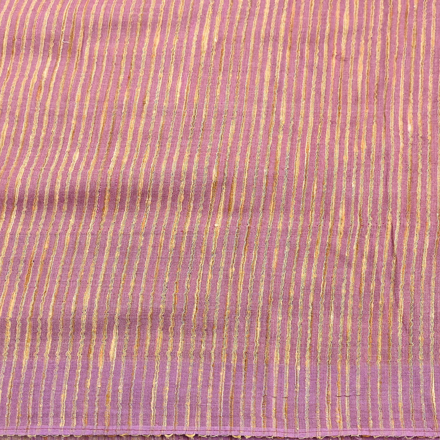 Indian Vintage Heavy Sari Pink Pure Khadi Silk Handloom Saree Craft Fabric 5yd Ethnic Wear Dress making For Crafting Quilting