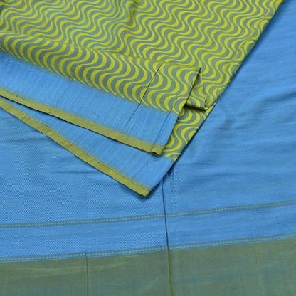 Indian Vintage Heavy Green & Blue Kanjivaram Saree 100% Pure Silk Zari 5Yd Floral Crafting Dress making Crafting Quilting Bollywood Saree