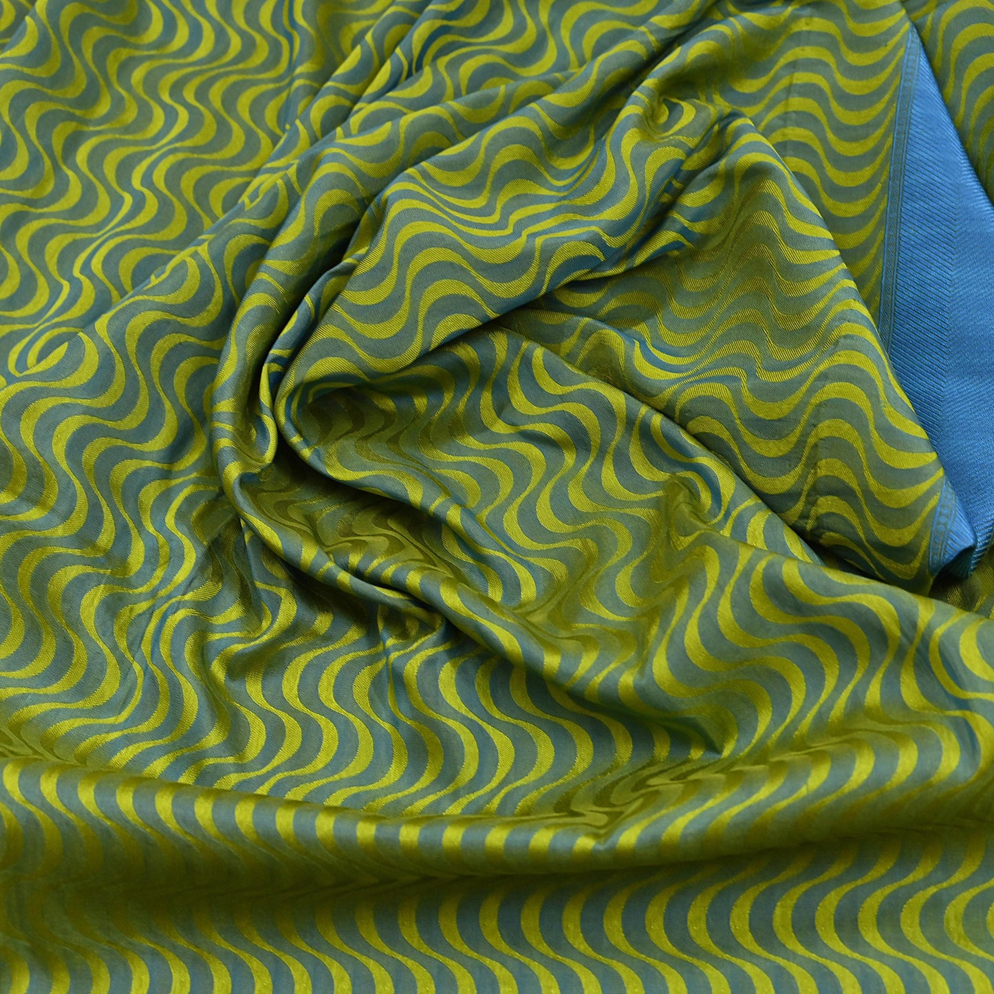 Indian Vintage Heavy Green & Blue Kanjivaram Saree 100% Pure Silk Zari 5Yd Floral Crafting Dress making Crafting Quilting Bollywood Saree
