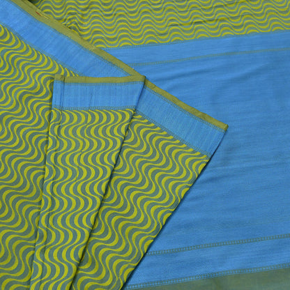 Indian Vintage Heavy Green & Blue Kanjivaram Saree 100% Pure Silk Zari 5Yd Floral Crafting Dress making Crafting Quilting Bollywood Saree