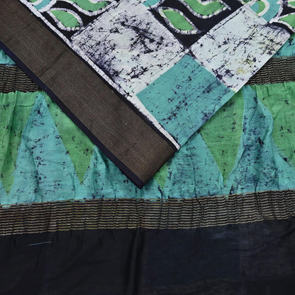 Indian Vintage Sarees Batik Work 100% Pure Chanderi Silk Sari Craft Fabric 5Yd Sewing Sarong Wrap Dress making Crafting Bollywood sarees