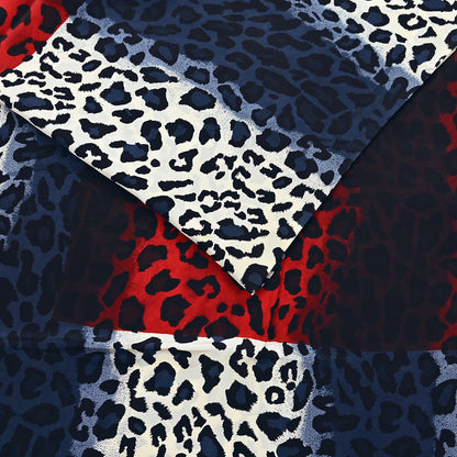 Indian Vintage Sari Multi Pure Crepe Silk leopard Print Saree 5yard Sewing Floral Craft Fabric Wrap Dress Making Crafting Quilting satyapaul