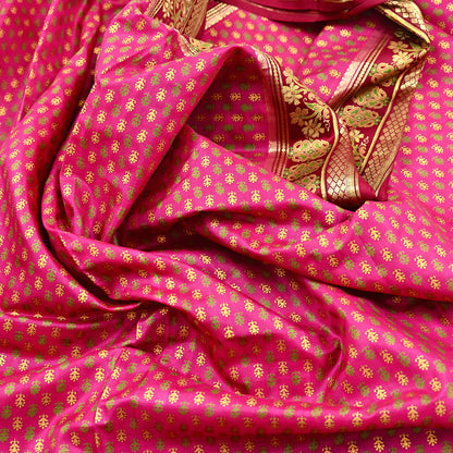 Indian Vintage Sari Pink & red 100% Pure Silk Painted/Printed Sarees Fabric 5yard Sewing Craft Fabric DressMaking  Soft Wrap