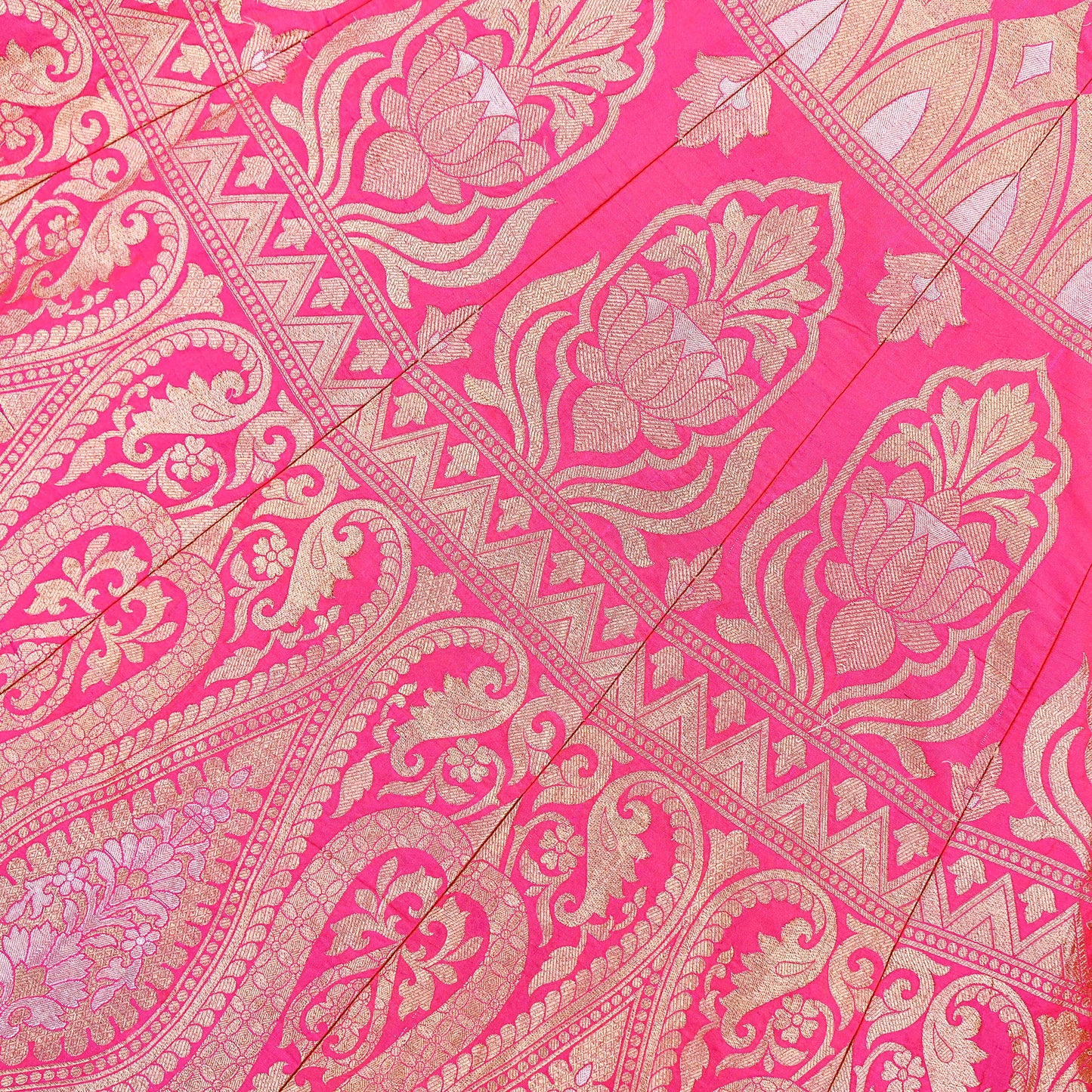 Indian Heavy Wedding pink & orannge Pure Silk Hand Embroidered banarasi Lehenga/Skirt Designer By Manish Malhotra Bridal Wear Zardozi