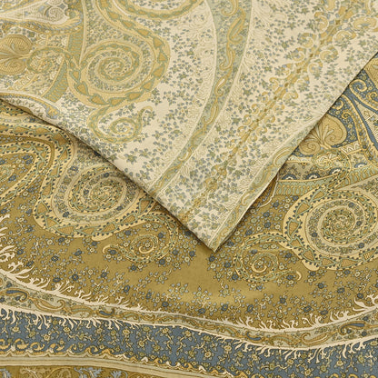 Indian Vintage Sari Green & Ivory Pure Crepe Silk Printed Saree 6yd Sewing Floral Soft Craft Fabric Wrap Dress making Crafting Quilting