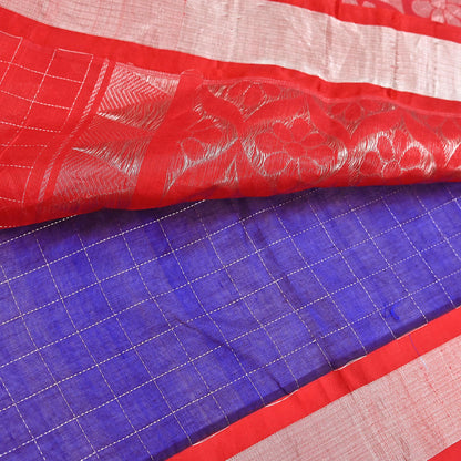 Indian Vintage Heavy Kanjivaram Saree 100% Pure Silk Sari Metallic Zari 5Yd Floral Crafting Dress making Ethnic Floral Fringes
