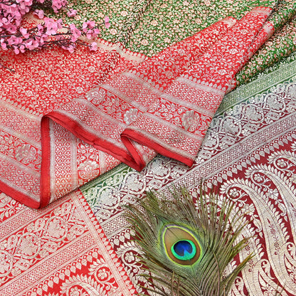 Indian Vintage Sari Heavy Pure Satin Silk Woven Banarasi Brocade Saree Zari 5Yd Ethnic Dress making Crafting Bollywood