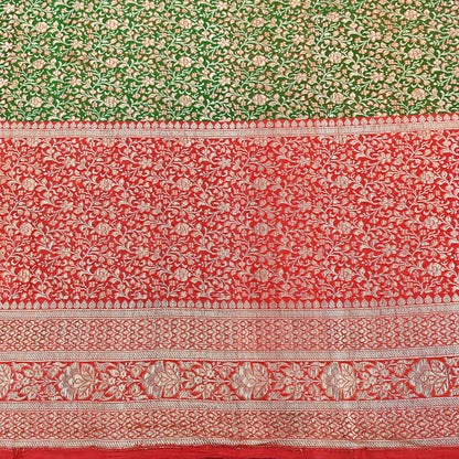 Indian Vintage Sari Heavy Pure Satin Silk Woven Banarasi Brocade Saree Zari 5Yd Ethnic Dress making Crafting Bollywood