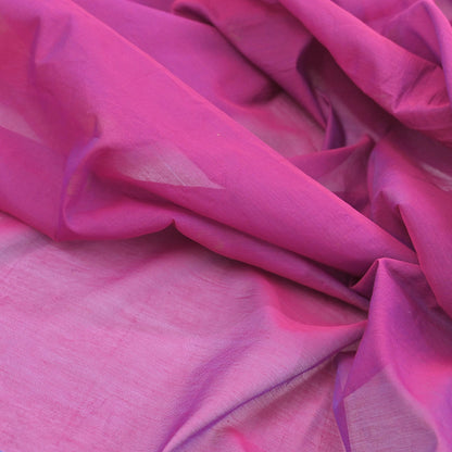 Indian Vintage Dupatta Blue & Pink Chanderi Long Stole Hand Embroidered Work Scarves Veil Zari Wrap Fringes