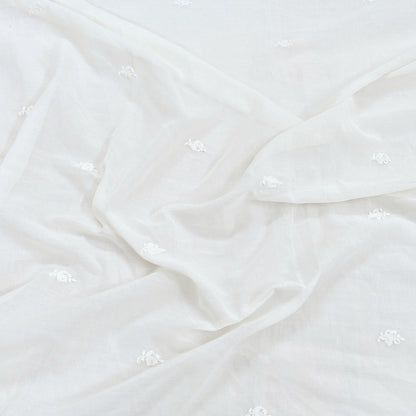 Indian Vintage White Dupatta Long Stole Pure Cotton Handmade Chikankari Scarves Veil Scarf Wrap Hippie Boho Soft