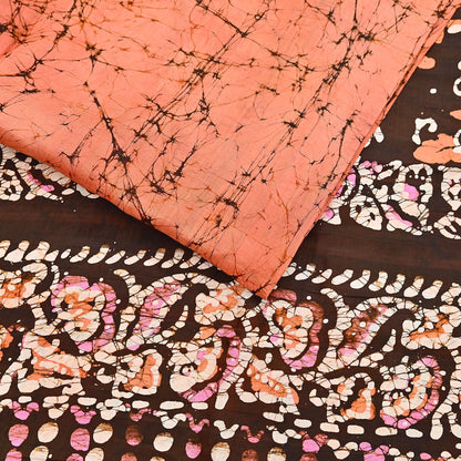 Indian Vintage Sarees Batik Printed 100% Pure Silk Sari Craft Fabric 6Yd Soft Sewing Sarong Wrap Boho Dress Making For Crafting Quilting