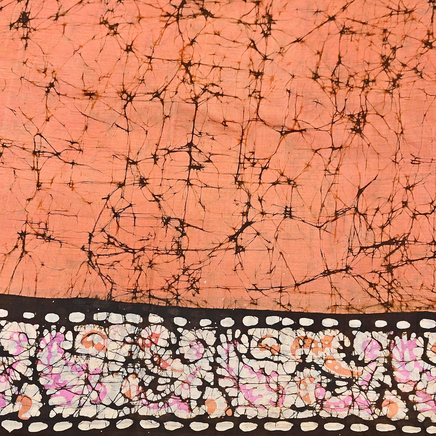 Indian Vintage Sarees Batik Printed 100% Pure Silk Sari Craft Fabric 6Yd Soft Sewing Sarong Wrap Boho Dress Making For Crafting Quilting