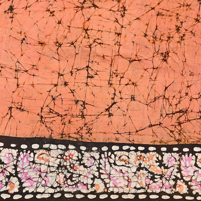 Indian Vintage Sarees Batik Printed 100% Pure Silk Sari Craft Fabric 6Yd Soft Sewing Sarong Wrap Boho Dress Making For Crafting Quilting