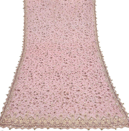 Indian Vintage Heavy Bridal Red Dupatta Net Mesh Long Stole Hand Embroidered Scarves Zardozi Dabka Zari Wedding dupatta veil hijab