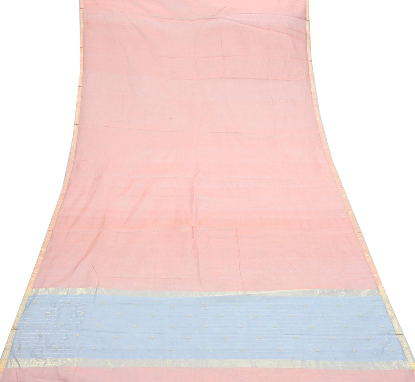 Indian Vintage Dupatta Long Stole Hand Woven Chanderi Scarves Veil Zari Soft Scarf Wrap Boho