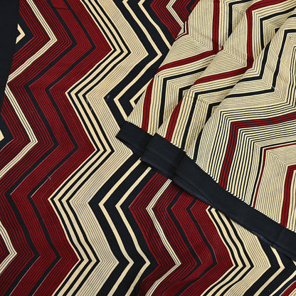 Indian Vintage Sari Beige & Black Pure Crepe Silk Printed Saree 5yard Sewing Floral Soft Craft Fabric Wrap Crafting Quilting Upcycle