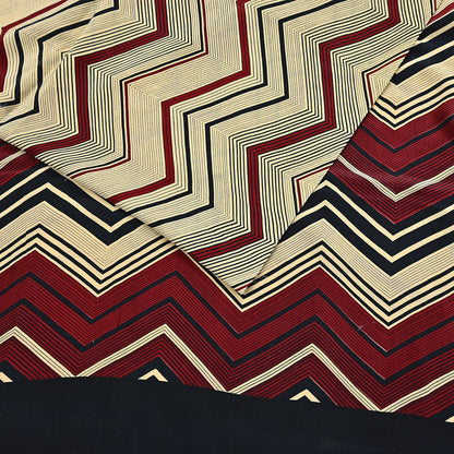 Indian Vintage Sari Beige & Black Pure Crepe Silk Printed Saree 5yard Sewing Floral Soft Craft Fabric Wrap Crafting Quilting Upcycle