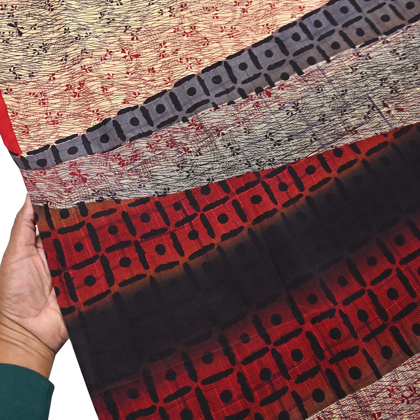 Indian Vintage Sari Beige & Multi Pure Crepe Silk Printed Saree 6yard Sewing Floral Soft Craft Fabric Wrap Crafting Quilting Upcycle