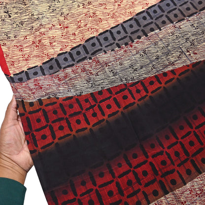 Indian Vintage Sari Beige & Multi Pure Crepe Silk Printed Saree 6yard Sewing Floral Soft Craft Fabric Wrap Crafting Quilting Upcycle