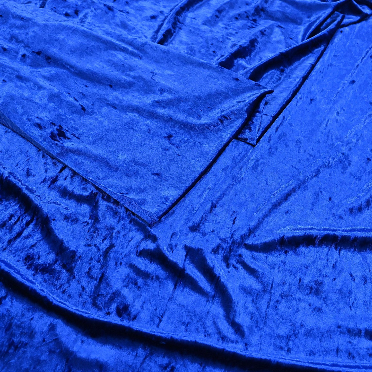 Indian New Royal Blue Velvet solid Design Fabric Crafting Quilting Dress making Crafting soft