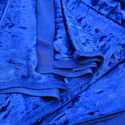 Indian New Royal Blue Velvet solid Design Fabric Crafting Quilting Dress making Crafting soft